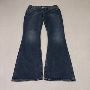 Silver Jeans Co Lael Womens Dark Wash Flare Leg 29x31 Denim Jeans Casual